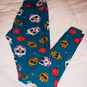 LuLaroe Sugar Skull Leggings